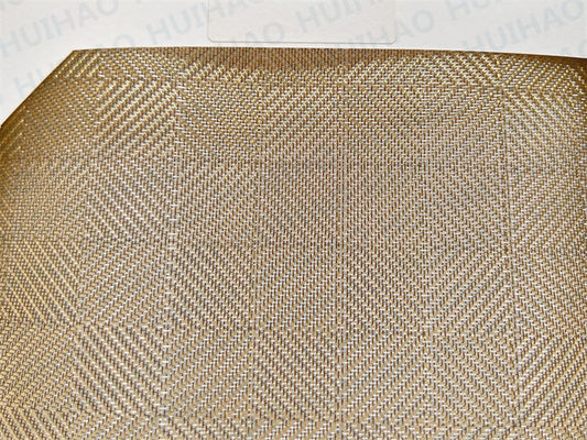 Kaca Laminasi Kain Logam Tenun Fleksibel Tembaga 0,5mm