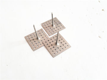 Soundproofing Work Metal Insulation Anchor Pins Dengan Basis Tipe Persegi Berlubang