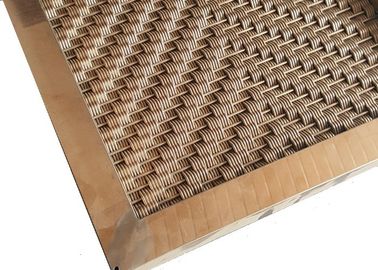 Desain Kustom Lubang Pola Exterior Dinding Cladding Panel Dengan Bingkai Tabung Persegi