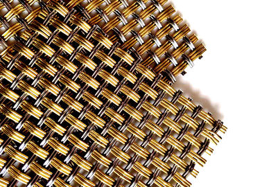 3D Penampilan Tirai Dekoratif Wire Mesh, Stainless Steel Roller Shutter Mesh