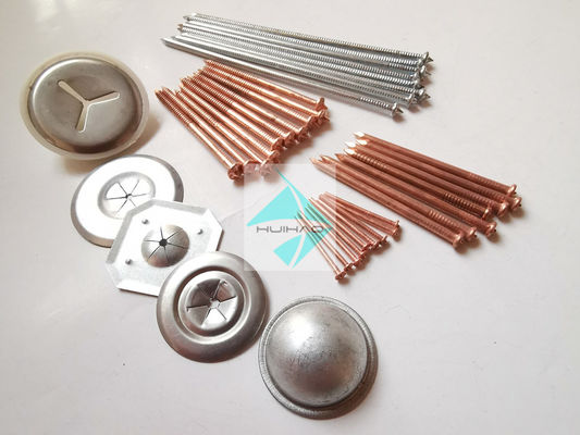 10Ga Metal Flanged CD Stud Welding Pins, Pin Las Berlapis Tembaga Untuk Sistem Kelautan