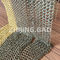 Arsitektur Metal Round Ring Mesh Curtain Ss Electroplating