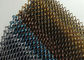 1.2 x 10mm Aluminium Berwarna Decoraive Logam Coil Drapery Untuk Wire Mesh Tirai Mandi