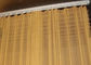 0.8MM Hanging Metal Coil curtain Sebagai Interior Decorative Mesh untuk Exhibition Hall