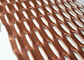 Dekorasi Aluminium Eksterior Diperluas Papan Fasad Logam Mesh Dengan Warna PVDF