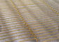 Tirai logam fleksibel Mesh dekoratif, Partisi logam tembaga Wire Mesh