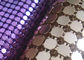 6mm Square Flake Dekorasi Aluminium Metallic Fabric Digunakan Coloured Drapery
