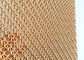 Berkerut dekoratif kawat Stainless Steel anyaman jala warna emas 5 mm bungkus lapangan