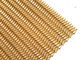 Spiral Fabric Dekorasi Wire Mesh Di Kuningan Antioksidan Untuk Layar Naungan