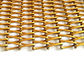 Spiral Fabric Dekorasi Wire Mesh Di Kuningan Antioksidan Untuk Layar Naungan