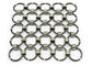 Metal Mesh Drapery / Kuningan Wire Ring Mesh Curtain Conect Dengan 8mm Circle Dia