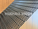 Penutup Dinding Desain 1.5mm Arsitektur Tenunan Wire Mesh Pvdf Warna Hitam Aluminium