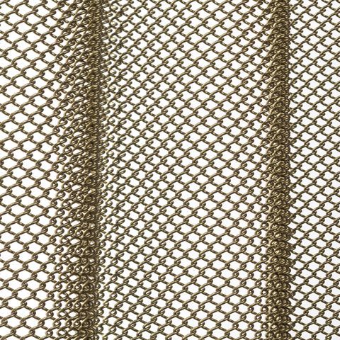 Tirai Aluminium Wire Mesh Logam Coil Dengan Permukaan Kustom Untuk Dekorasi