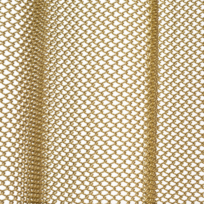 Tirai Aluminium Wire Mesh Logam Coil Dengan Permukaan Kustom Untuk Dekorasi
