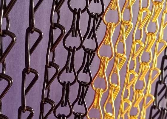 Tirai Manik-manik Rantai Aluminium 1.6mm Digunakan Untuk Dekorasi Rumah Pribadi