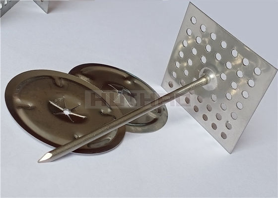 2-1/2 "Stainless Steel Perforated Isolation Fixing Pins Untuk Menempelkan Bahan Isolasi