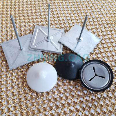 Pins jenis rock wool yang menempel sendiri dengan dasar pita 50 mm