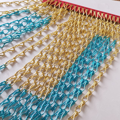 Aluminium Chain Link Mesh Curtain 16mm Dekoratif Wire Mesh