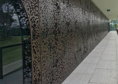 8mm Laser Cutting Metal Screen Facade Untuk Layar Arsitektur Panel Dinding