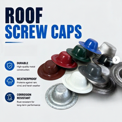 35mm Metal Roof Screw Cap Washer Cover Waterproofing Screws Mencegah Kebocoran Tahan UV