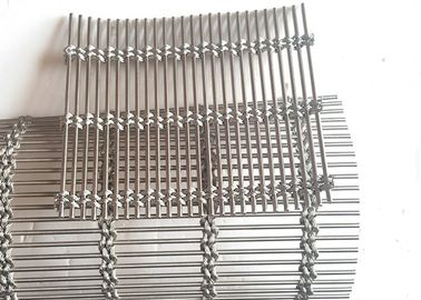 4M Lebar Dekoratif Fleksibel Stainless Steel Rope Mesh Untuk Dinding Logam Draperies