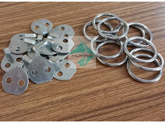 4 x 40mm Stainless Steel Lacing Ring dengan Lacing Wire Fixing Isolasi Selimut