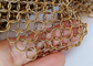 0.8x7mm Stainless Steel Metal Ring Mesh Tirai Warna Emas Digunakan Untuk Pembagi Ruang