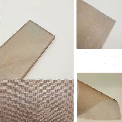 Kaca Arsitektur Wire Mesh Warna Perak Untuk Desain Interior