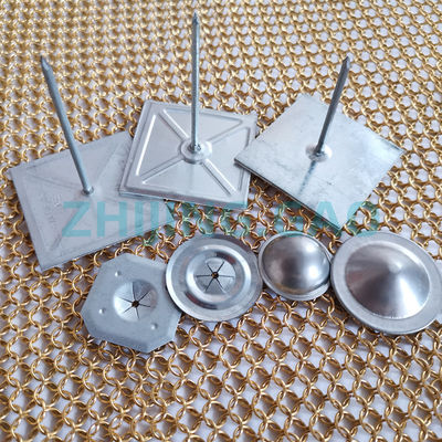 Pins jenis rock wool yang menempel sendiri dengan dasar pita 50 mm