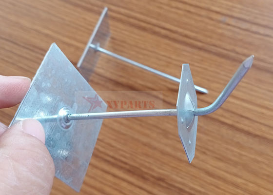 Pin Isolasi Dasar Perekat 4-1/2" Baja Galvanis Untuk Memasang Pembungkus Saluran atau Papan Isolasi