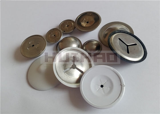 Tutup Kubah Aluminium 12 Gauge 1-1/2" Dengan Sisipan Washer Pengunci Sendiri Baja Tahan Karat