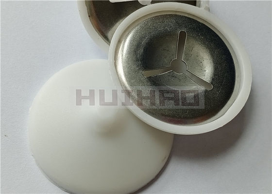 22mm baja tahan karat Self-Locking Dome Caps untuk Pin Isolasi