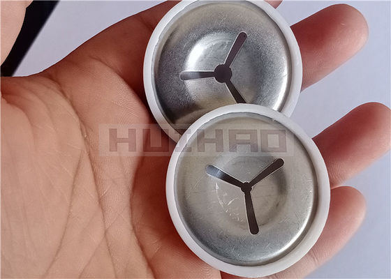 7/8" 22mm Stainless Steel Self Locking Caps 7.8mm Hieght X 22mm OD Untuk Mematukan Bahan Isolasi Termal dan Akustik