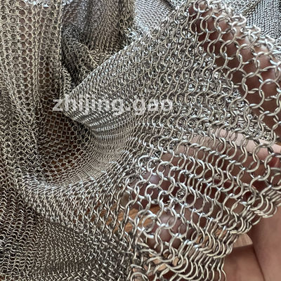 7mm Las Tipe Sus304 Cincin Rantai Untuk Pakaian Pelindung