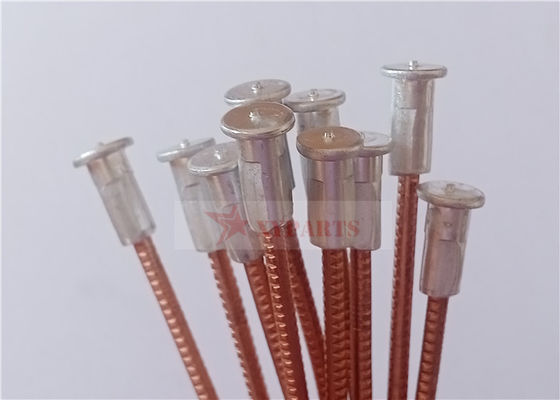 Bangunan Kapal M3x90mm Bimetallic Cd Pins Dengan Aluminium Base Tembaga Coat Steel Nail