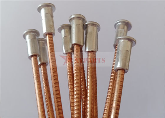 Bangunan Kapal M3x90mm Bimetallic Cd Pins Dengan Aluminium Base Tembaga Coat Steel Nail
