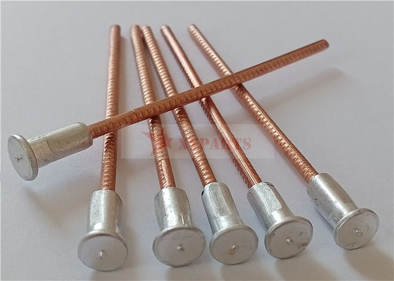 Bangunan Kapal M3x90mm Bimetallic Cd Pins Dengan Aluminium Base Tembaga Coat Steel Nail