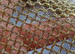 Tirai Mesh Cincin Logam Warna Kuningan Untuk Dekorasi Interior