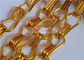 Gold Color Aluminium Chain Fly Curtain Digunakan Sebagai Pembagi Ruang Dan Ruang