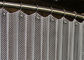 Warna Emas Aluminium Metal Mesh Tirai Untuk Dekorasi Perapian Mesh Curtain