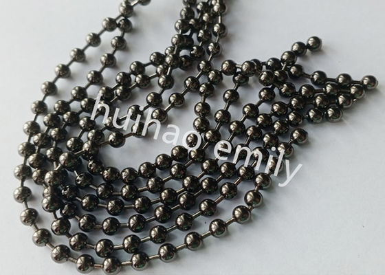 Guns Metal Color Ball Chain Pered Curtain Untuk Dekorasi Hotel