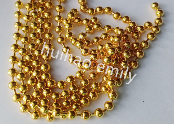 Guns Metal Color Ball Chain Pered Curtain Untuk Dekorasi Hotel