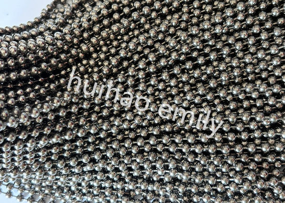 Guns Metal Color Ball Chain Pered Curtain Untuk Dekorasi Hotel