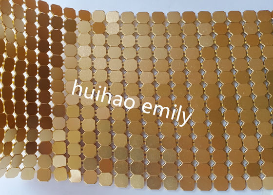 Aluminium Fashion Metal Flake Kain Drapery Dengan Berbagai Warna