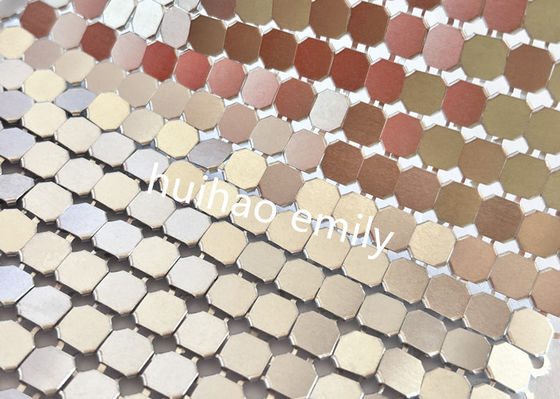 Aluminium Fashion Metal Flake Kain Drapery Dengan Berbagai Warna