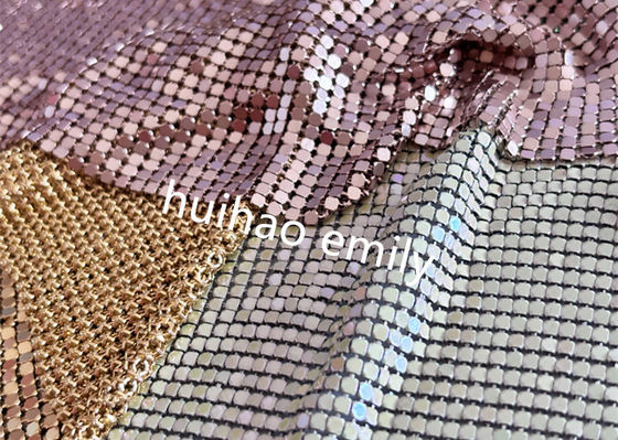 Aluminium Fashion Metal Flake Kain Drapery Dengan Berbagai Warna