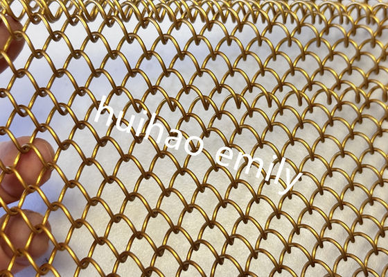 Tirai Shower Metal Mesh Fireproof Digunakan Untuk Desain Interior