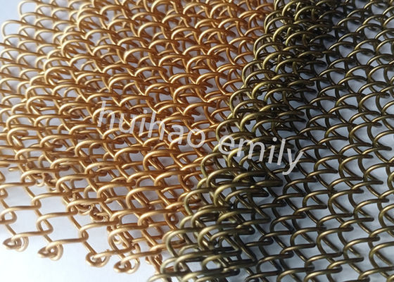 1.2mm Wire Aluminium Metal Mesh drapery Untuk dekorasi restoran
