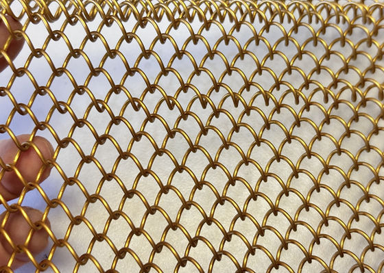 Tirai Shower Metal Mesh Fireproof Digunakan Untuk Desain Interior
