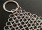 6 '' X 8 '' Stainless Steel Chainmail Scrubber, Bahan SUS316 Chainmail Weave Ring Cast Iron Pan Cleaner